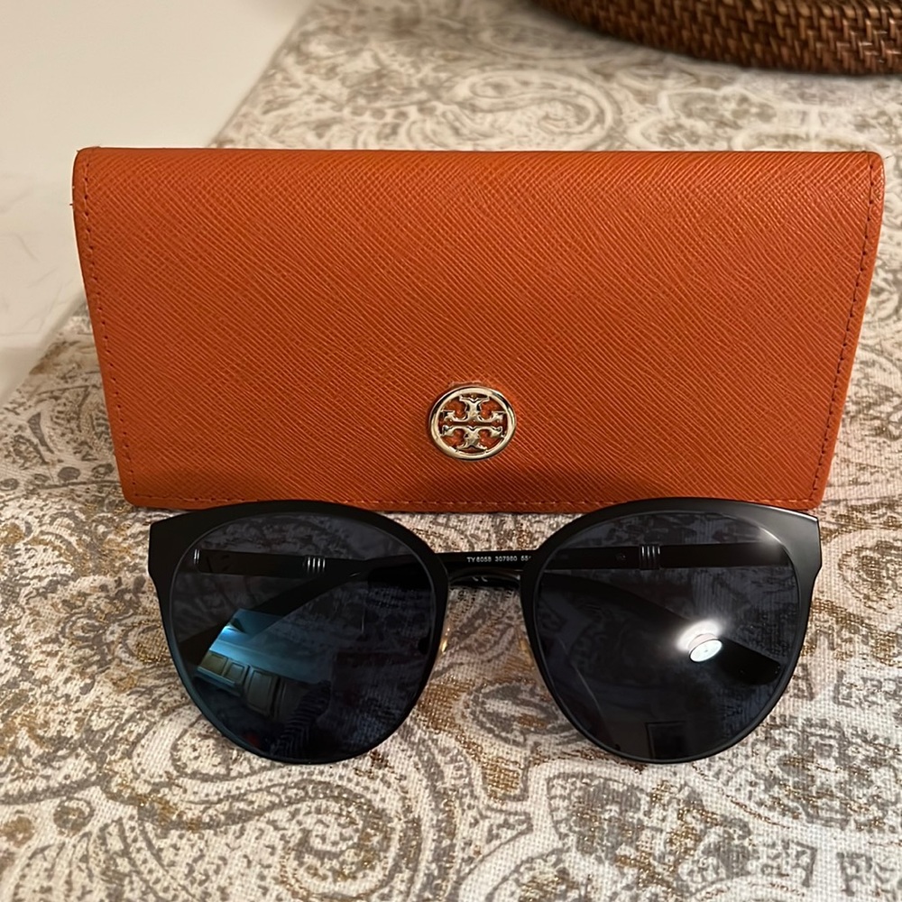 Tory Burch sunglasses blue lenses cat eye